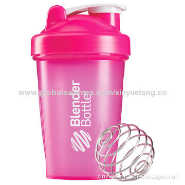 Pink Protein Original Classic 20oz Blender Shaker Water Bottle with Blender BallNew